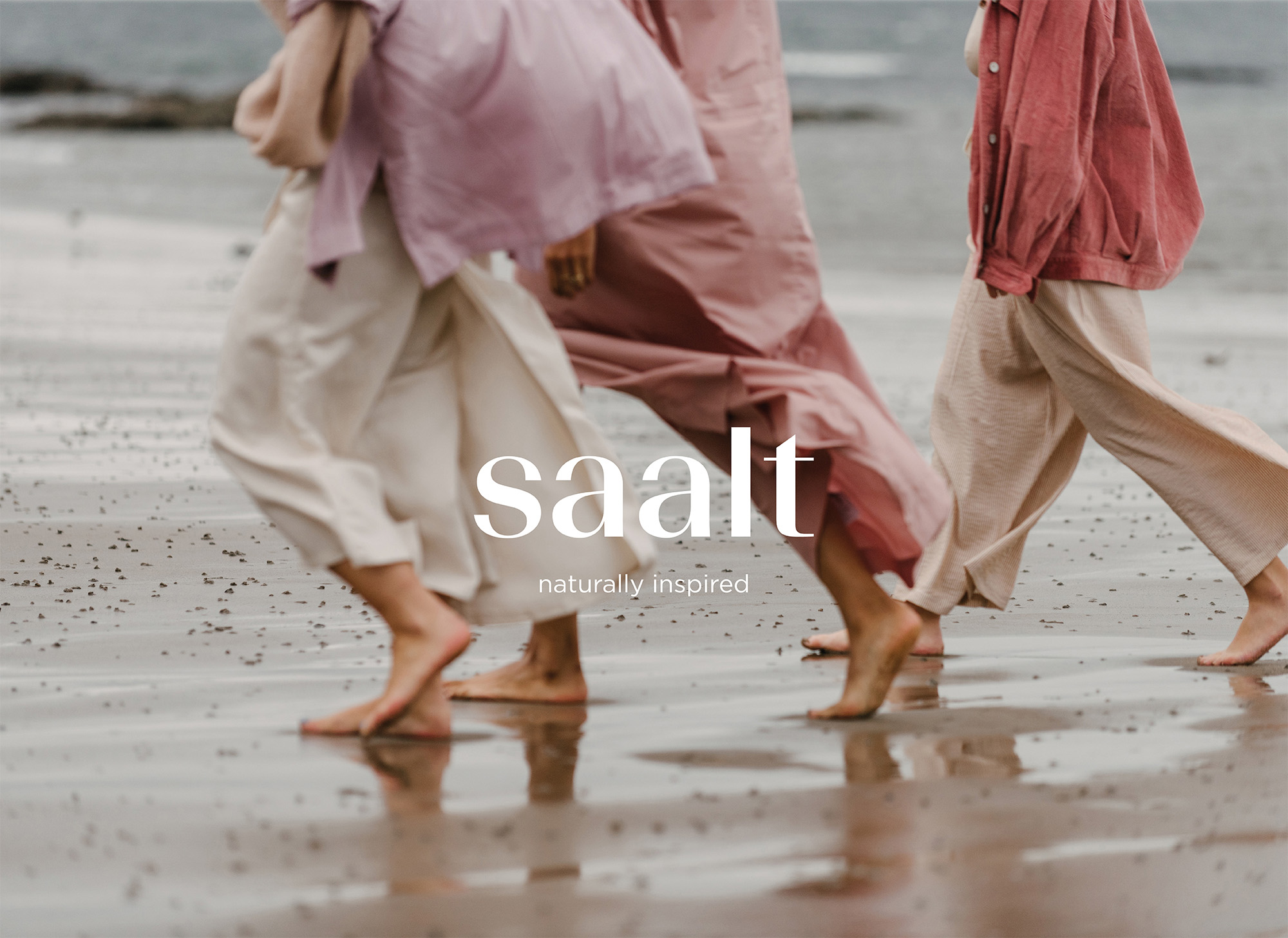Saalt logo in front of a beach scene